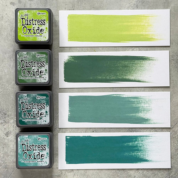 Mini Oxide Ink Pads Set 9 {greens} | Tim Holtz