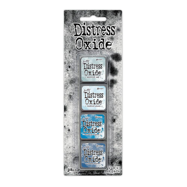 Mini Oxide Ink Pads Set 10 {blues} | Tim Holtz
