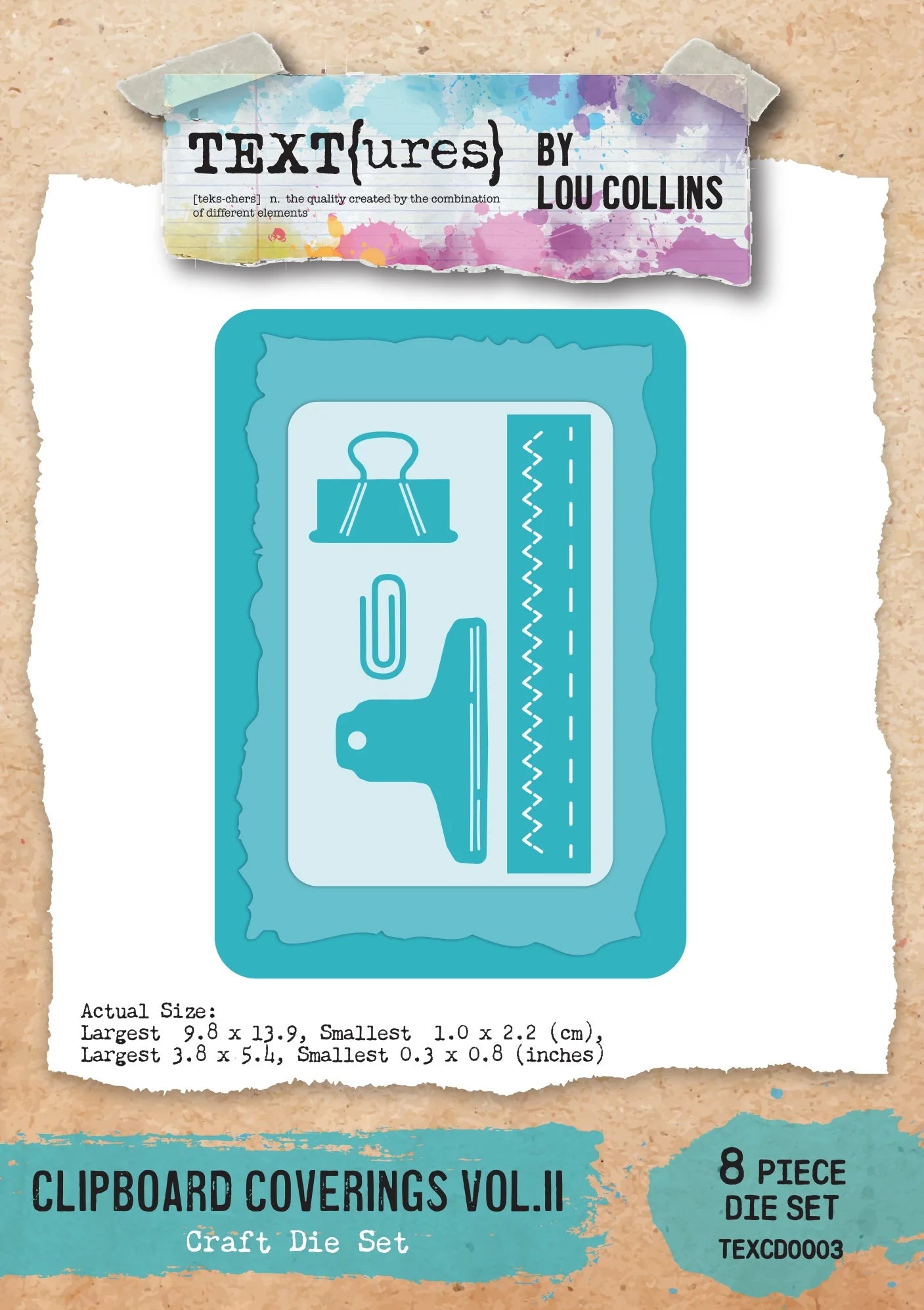 Clipboard Coverings Vol.II Craft Die Set | TEXT{ures} by Lou Collins