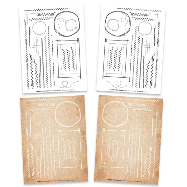 Stitch Pattern Vol 2 6x8 Rub-on Transfer Set