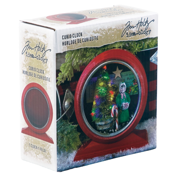 Red Curio Clock {Christmas} | idea-ology