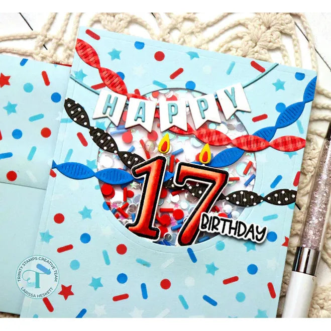 Number Candles 4x6 Clear Stamp Set