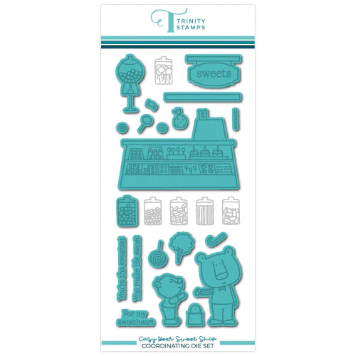 Cozy Bear Sweet Shop Stamp + Die Set