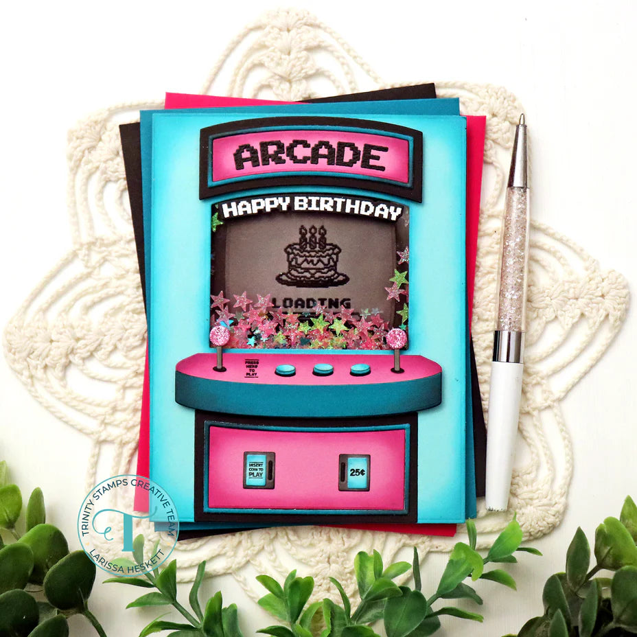 8-Bit Birthday Stamp + Die Set