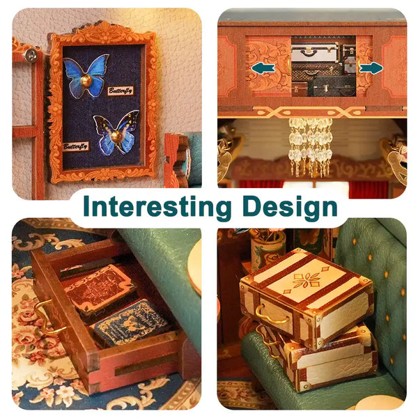 European Travels Motion Scene Diorama Book Nook Kit