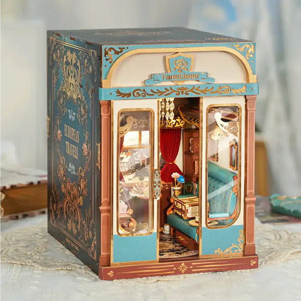 European Travels Motion Scene Diorama Book Nook Kit