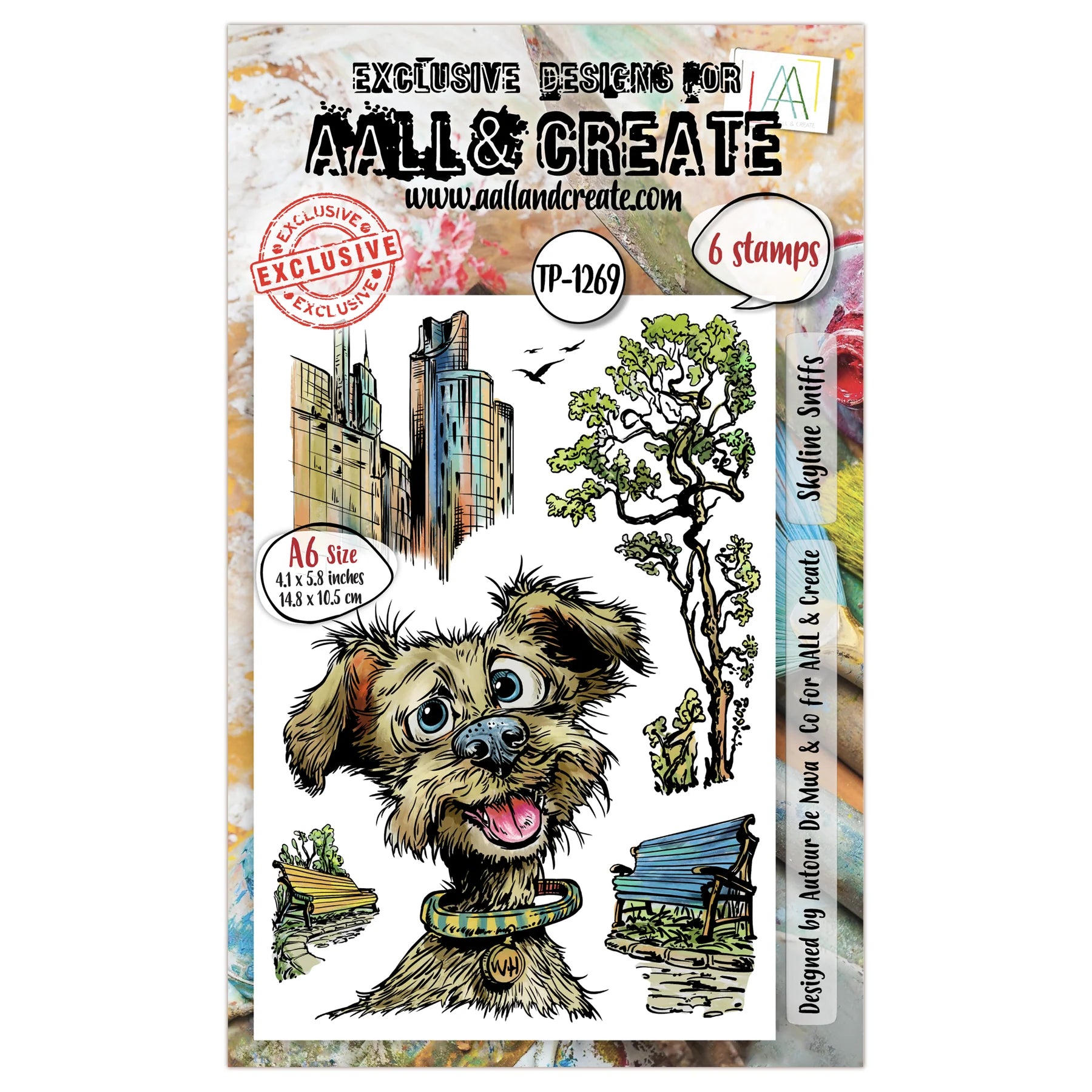 Skyline Sniffs A6 Clear Stamp Set No. 1269