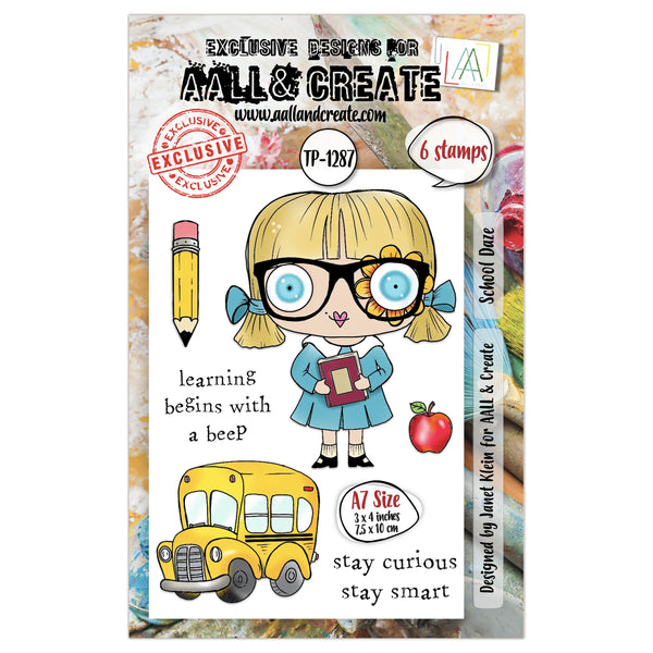 School Daze A7 Clear Stamp Set No. 1287
