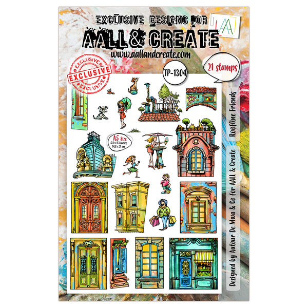 Roofline Friends A5 Stamp Set