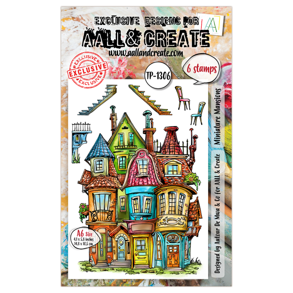 Miniature Mansions A6 Stamp Set