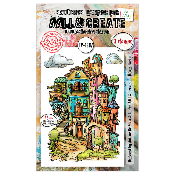 House Party A6 Stamp Set