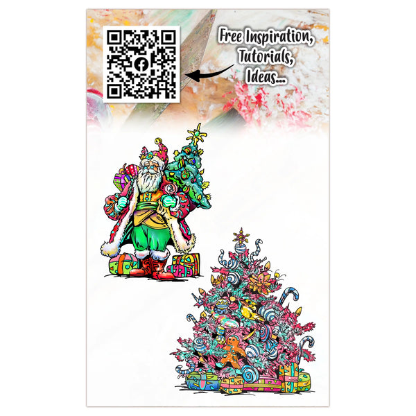 Candy Tinsel A6 Clear Stamp Set No. 1322 | Christmas