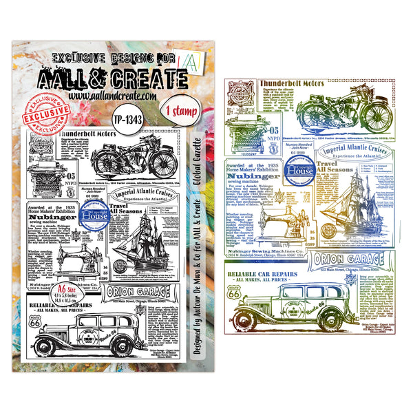 Global Gazette A7 Background Stamp No. 1343