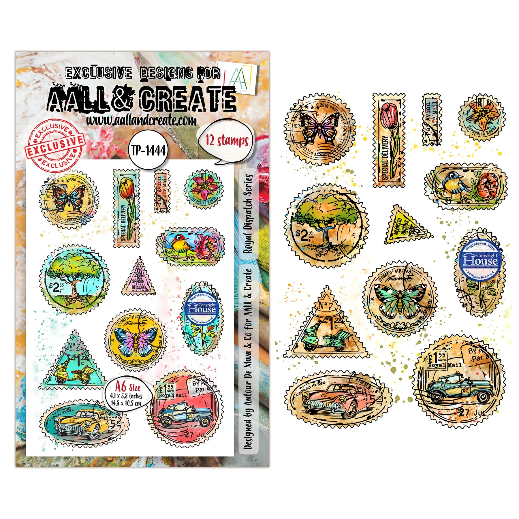 Royal Dispatch Series A7 Clear Stamp Set No. 1444