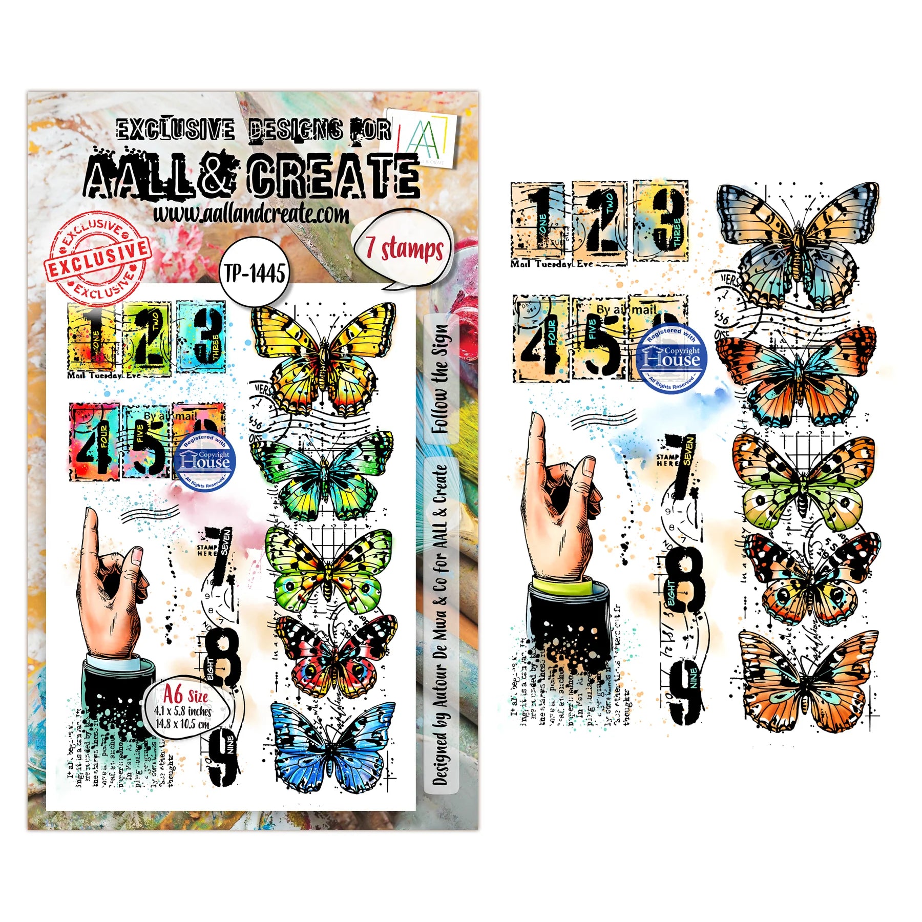 Follow the Sign A6 Clear Stamp Set No. 1445