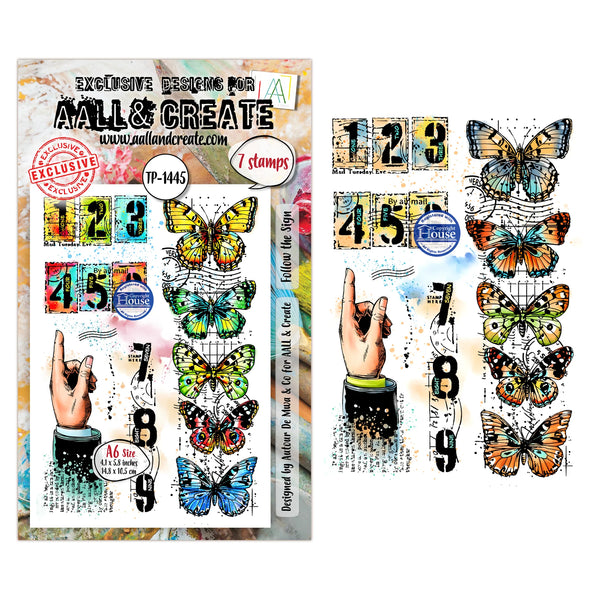 Follow the Sign A6 Clear Stamp Set No. 1445