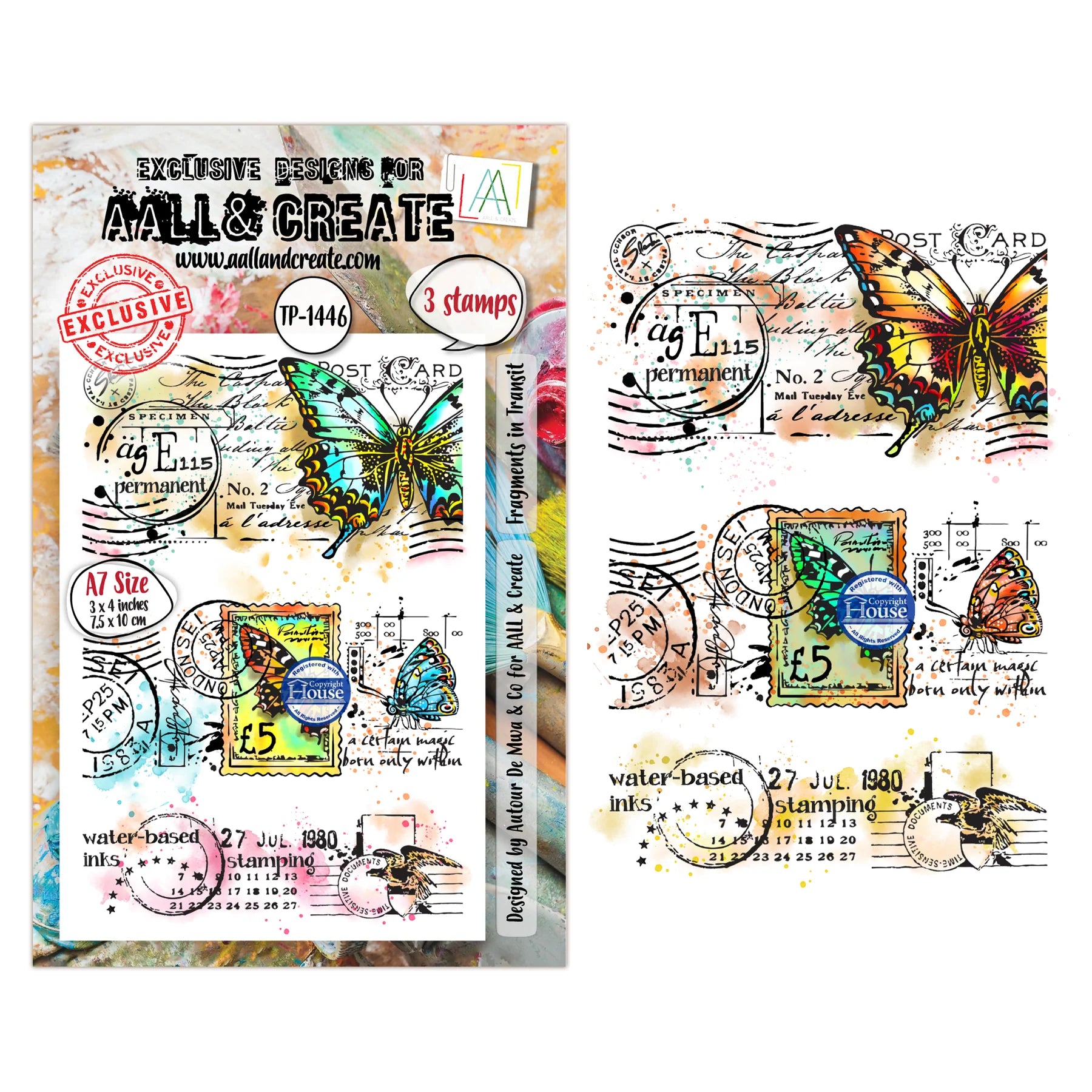 Fragments in Transit A6 Clear Stamp Set No. 1446