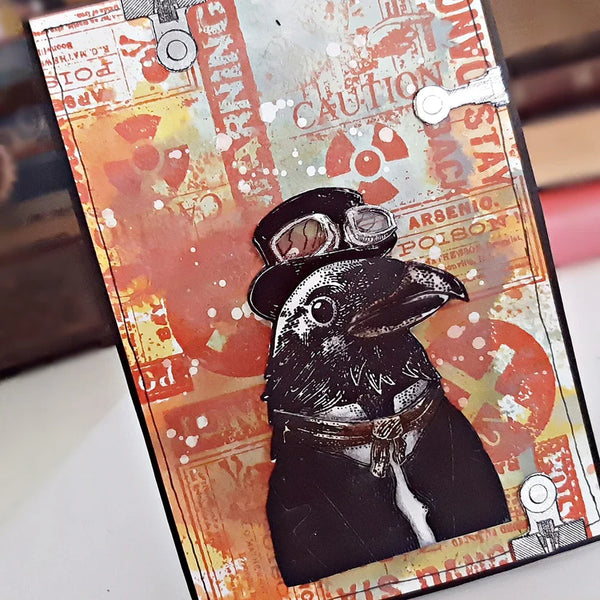 {coming soon!} Dashing Crow A7 Clear Stamp Set No. 445