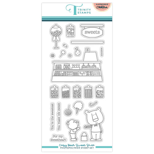 Cozy Bear Sweet Shop Stamp + Die Set