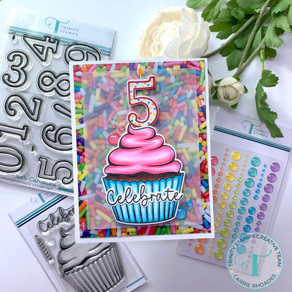 Celebration Cupcake 3x4 Stamp + Die Set