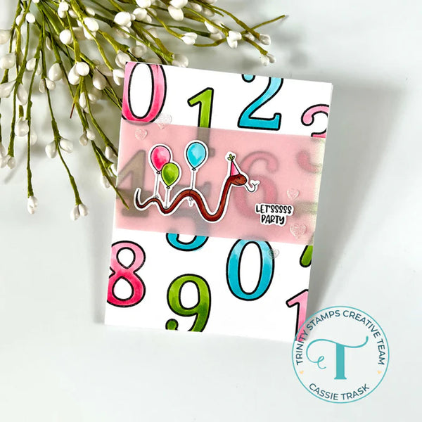 Number Candles 4x6 Clear Stamp Set