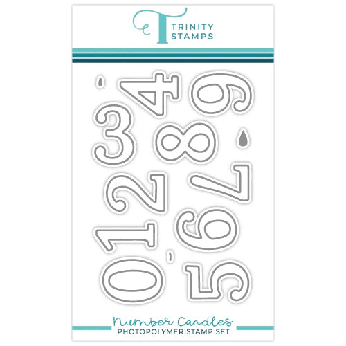 Number Candles 4x6 Clear Stamp Set