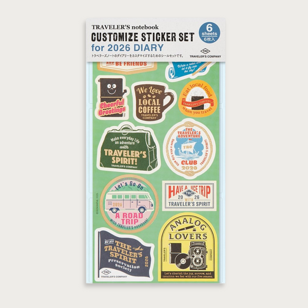 2026 Limited Edition Sticker Set | Traveler's Notebook Accessories