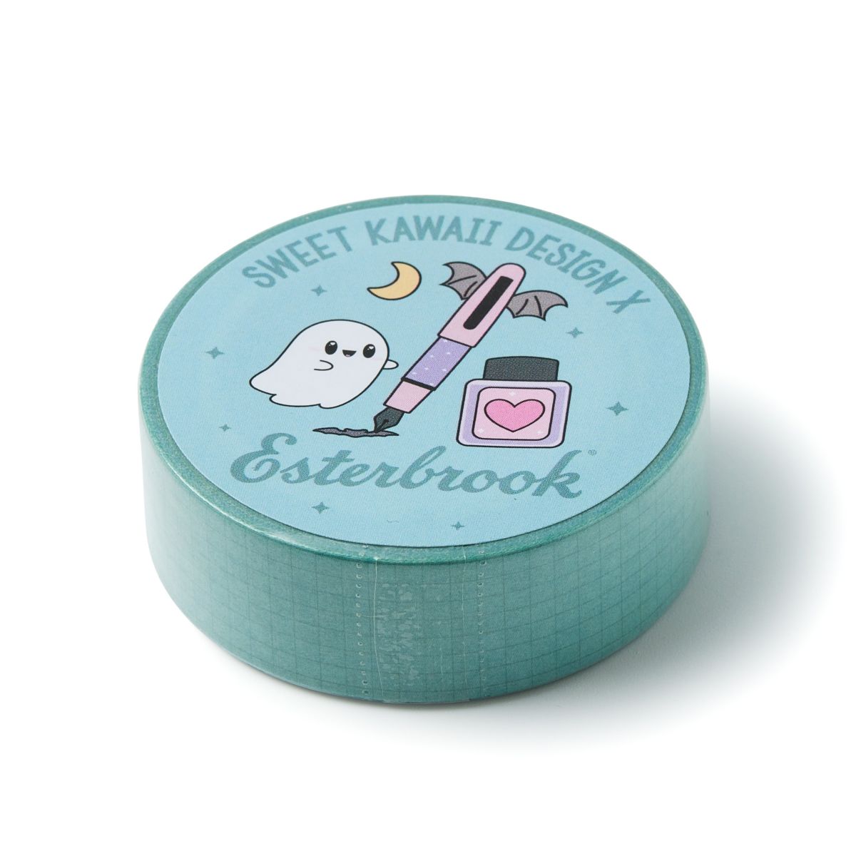 Ghosty Grid Mint Washi Tape | Sweet Kawaii Design x Esterbrook {coming soon!}