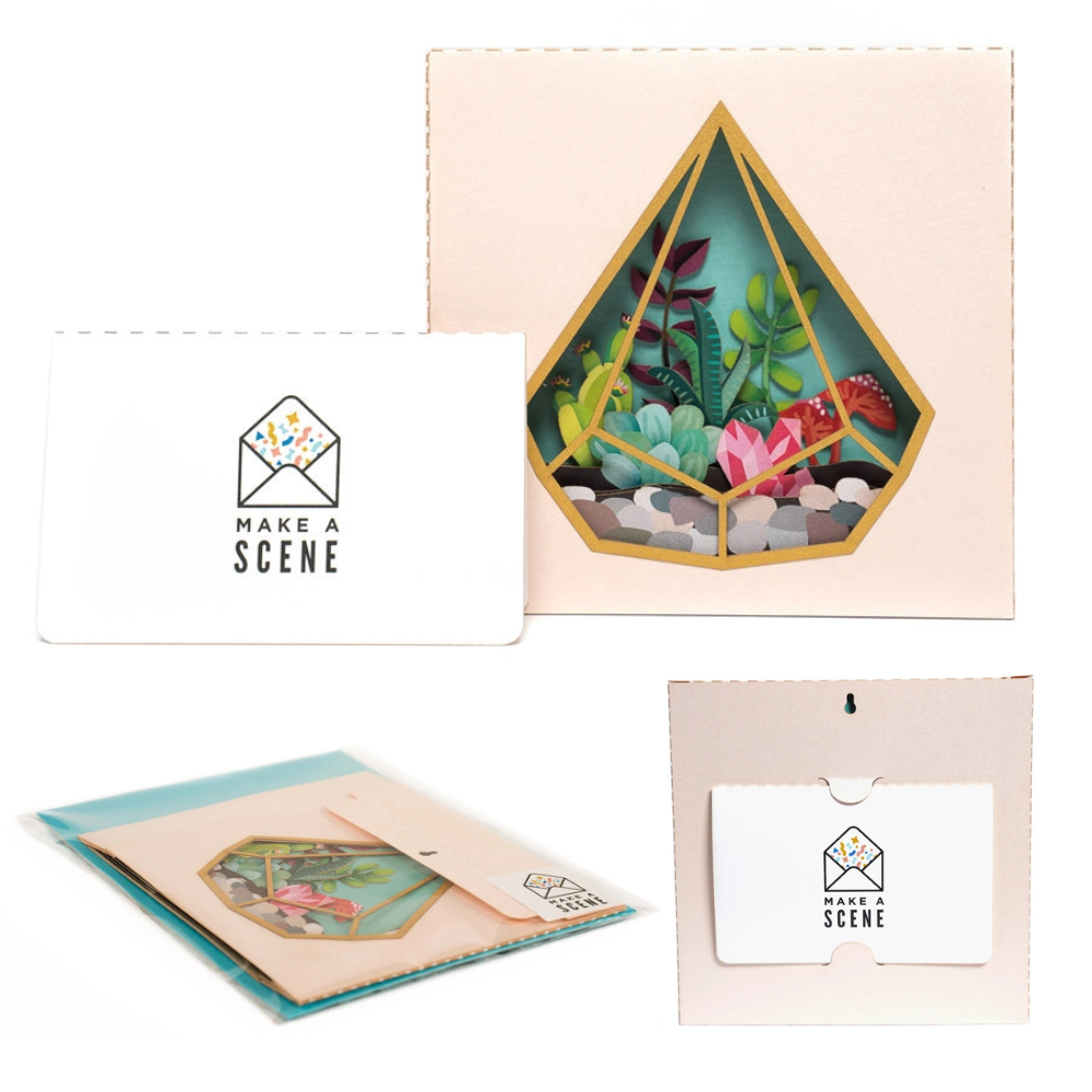 Terrarium Pop Up Card {clearance}