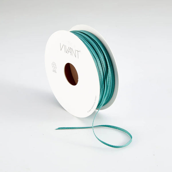 Sea Blue Narrow Texture Ribbon {2 yards}