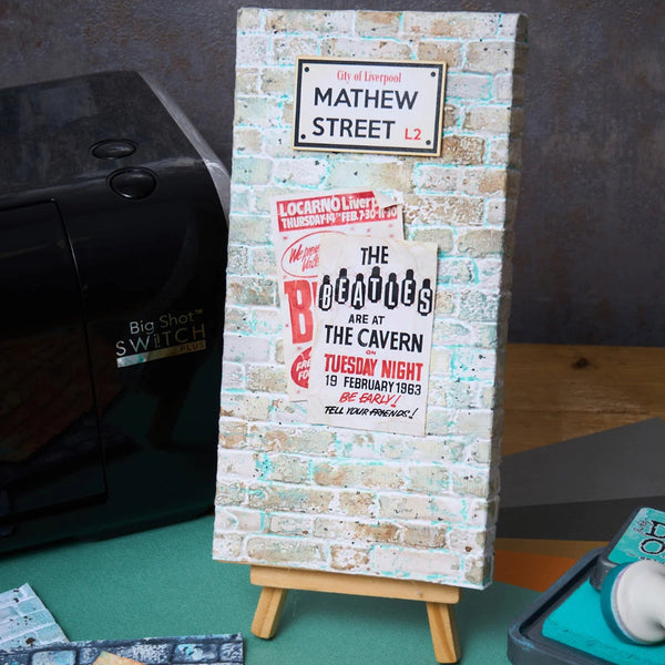 Brickwork 3D Texture Fades A5 Embossing Folder