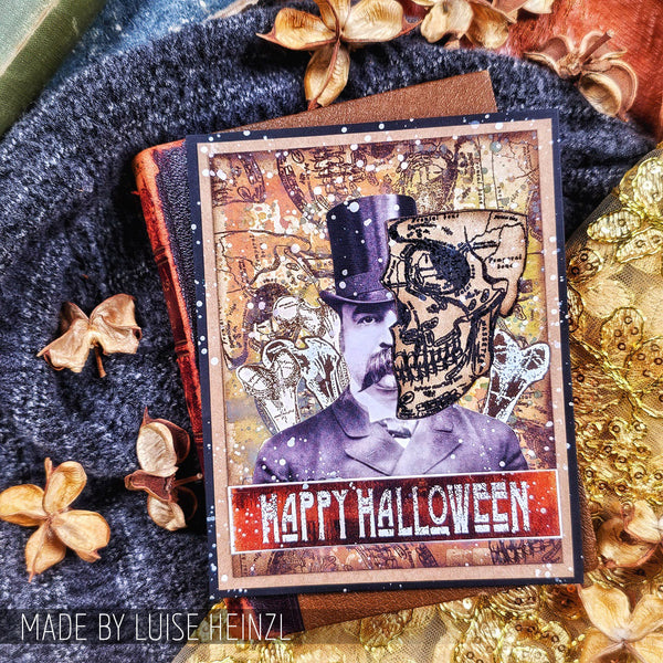 Anatomy Mixed Media Stamp + Stencil Set {Halloween} | Tim Holtz