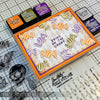 Carved Fright Mixed Media Stamp + Stencil Set {Halloween} | Tim Holtz