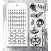 Carved Fright Mixed Media Stamp + Stencil Set {Halloween} | Tim Holtz