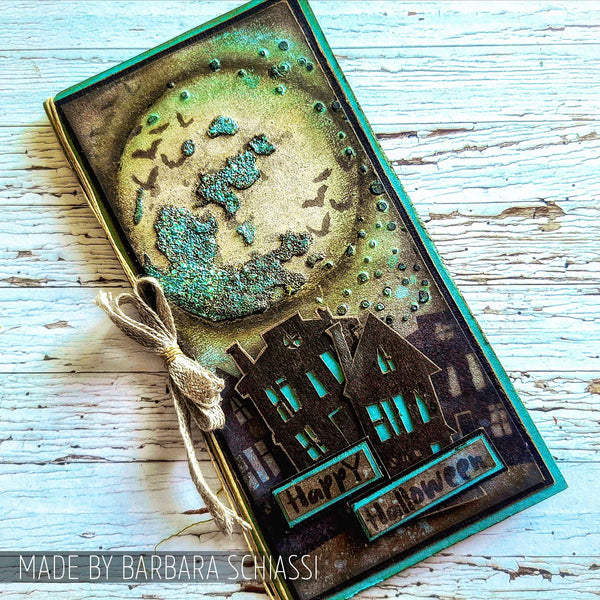 Ghost Town Mixed Media Stamp + Stencil Set {Halloween} | Tim Holtz