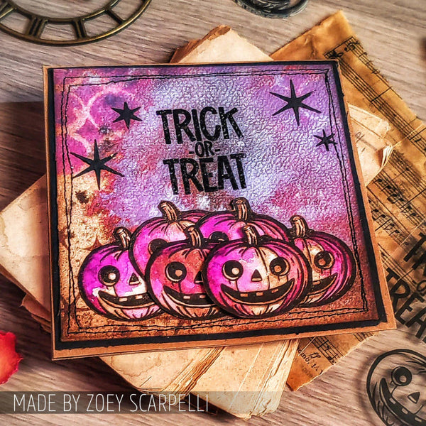 Retro Frights Mixed Media Stamp + Stencil Set {Halloween} | Tim Holtz