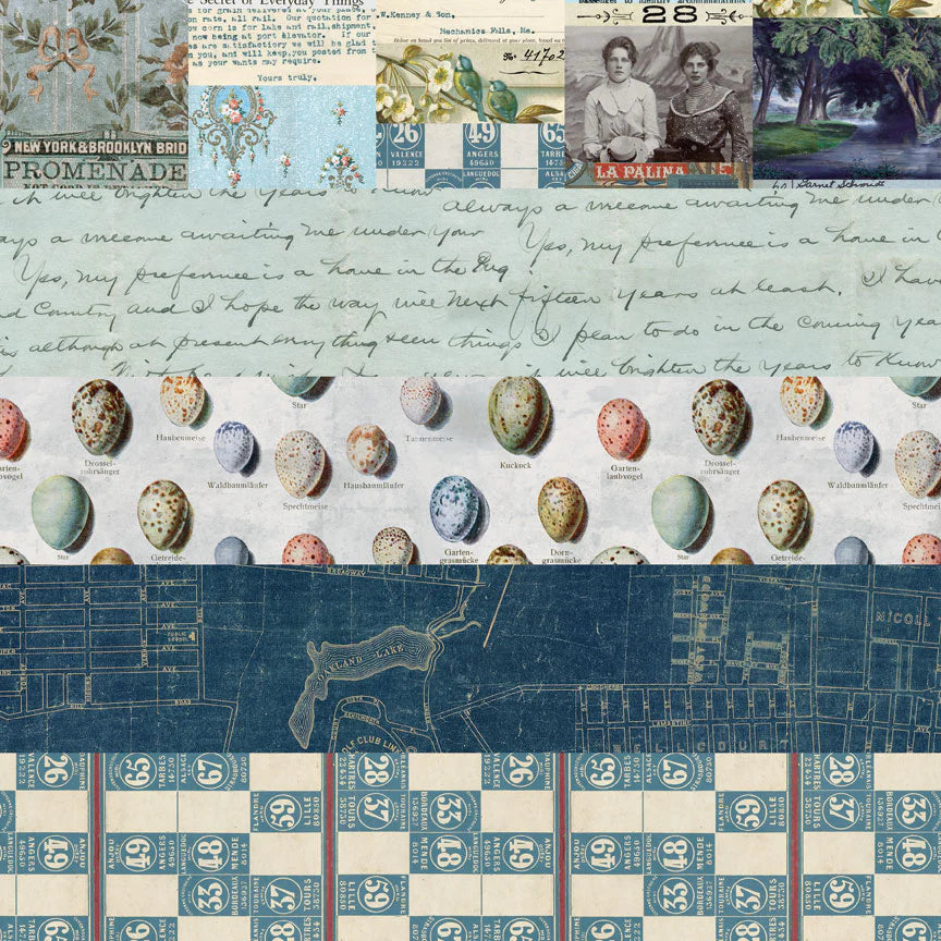 Palette Collection: Blue | Double-Sided Cardstock Paper Pack | idea-ology