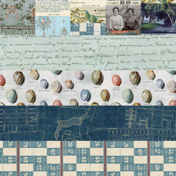 Palette Collection: Blue | Double-Sided Cardstock Paper Pack | idea-ology
