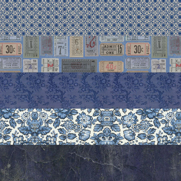 Palette Collection: Indigo | Double-Sided Cardstock Paper Pack | idea-ology
