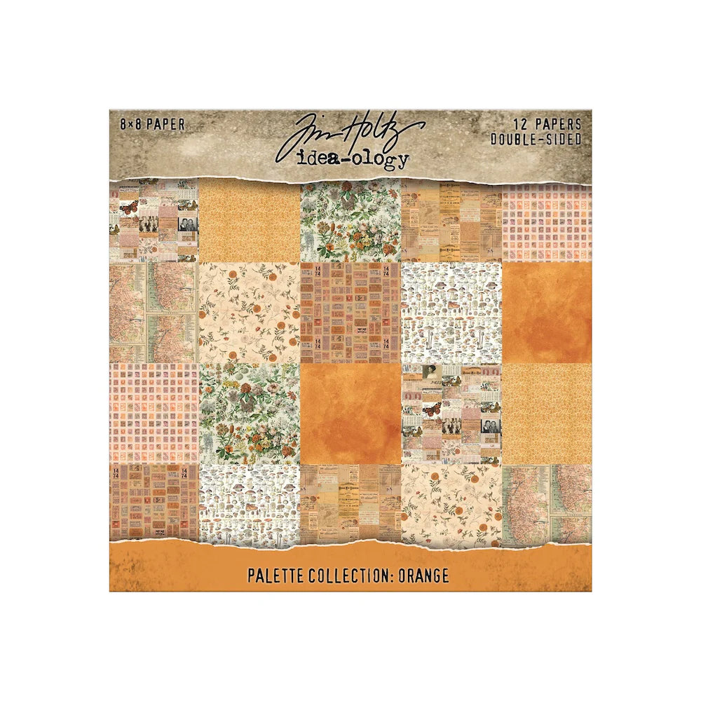 Palette Collection: Orange | Double-Sided Cardstock Paper Pack | idea-ology