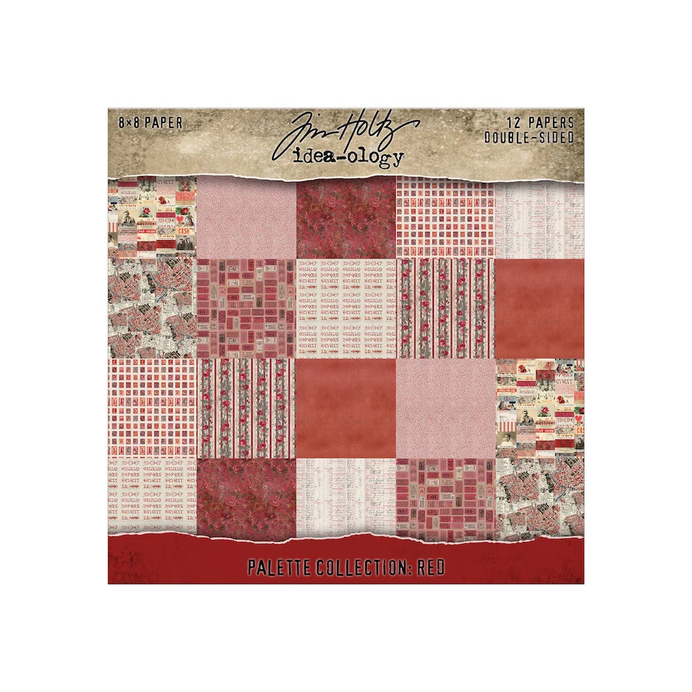 Palette Collection: Red | Double-Sided Cardstock Paper Pack | idea-ology