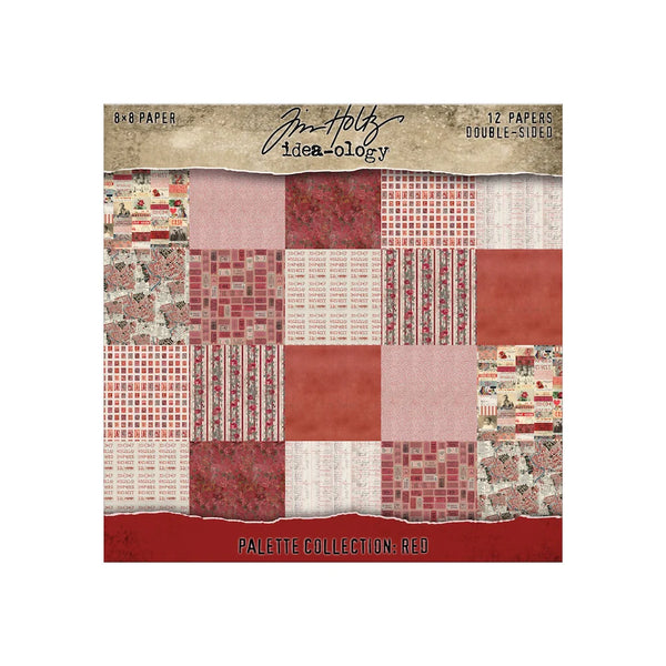 Palette Collection: Red | Double-Sided Cardstock Paper Pack | idea-ology
