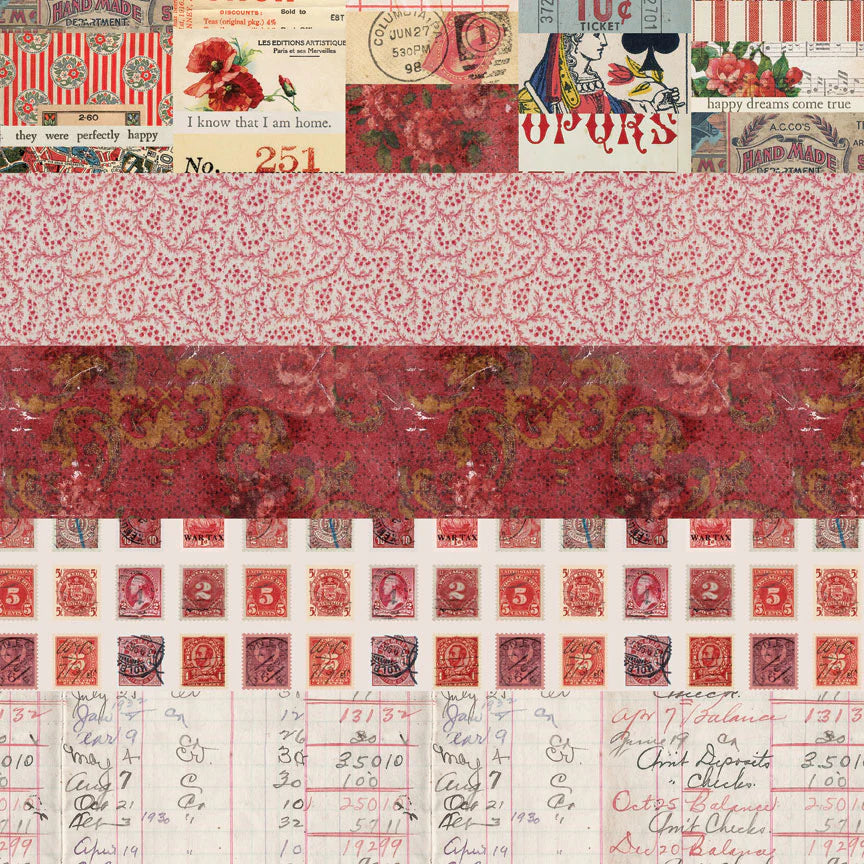 Palette Collection: Red | Double-Sided Cardstock Paper Pack | idea-ology