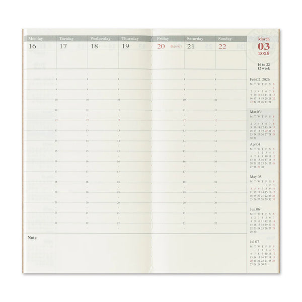 2026 Limited Edition Dated Weekly Calendar | Regular Size