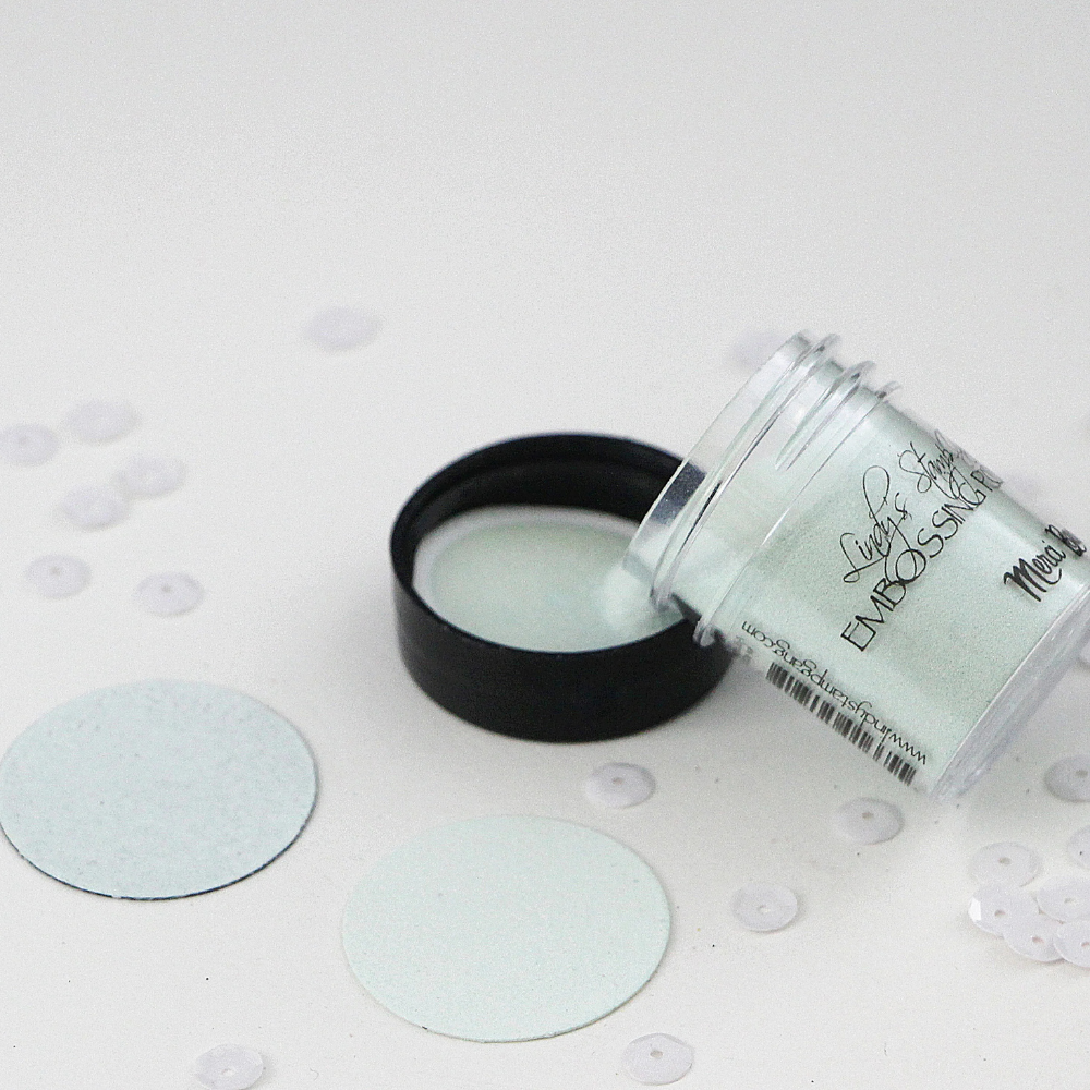 Merci Beaucoup Mint Embossing Powders | Très Chic