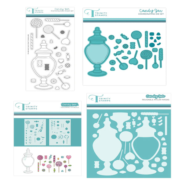 Candy Jar Stamp / Die / Stencil Sets