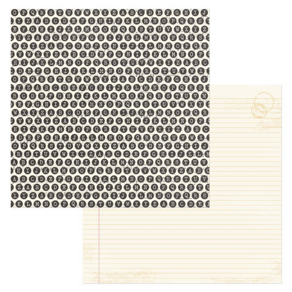 Typed 12x12 Double-Sided Cardstock {Beautiful Things}