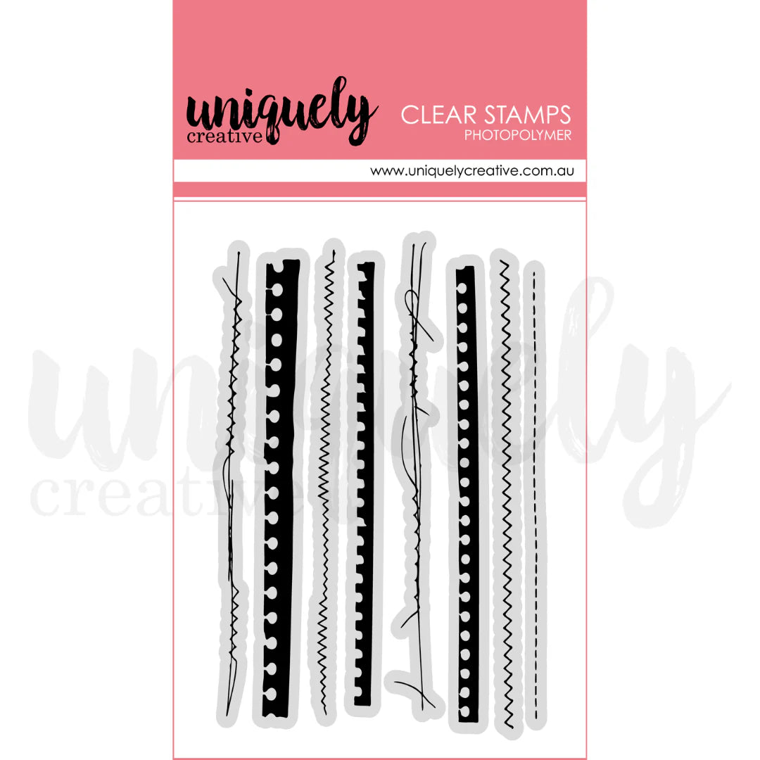 Ripped & Stitched Photopolymer Stamp