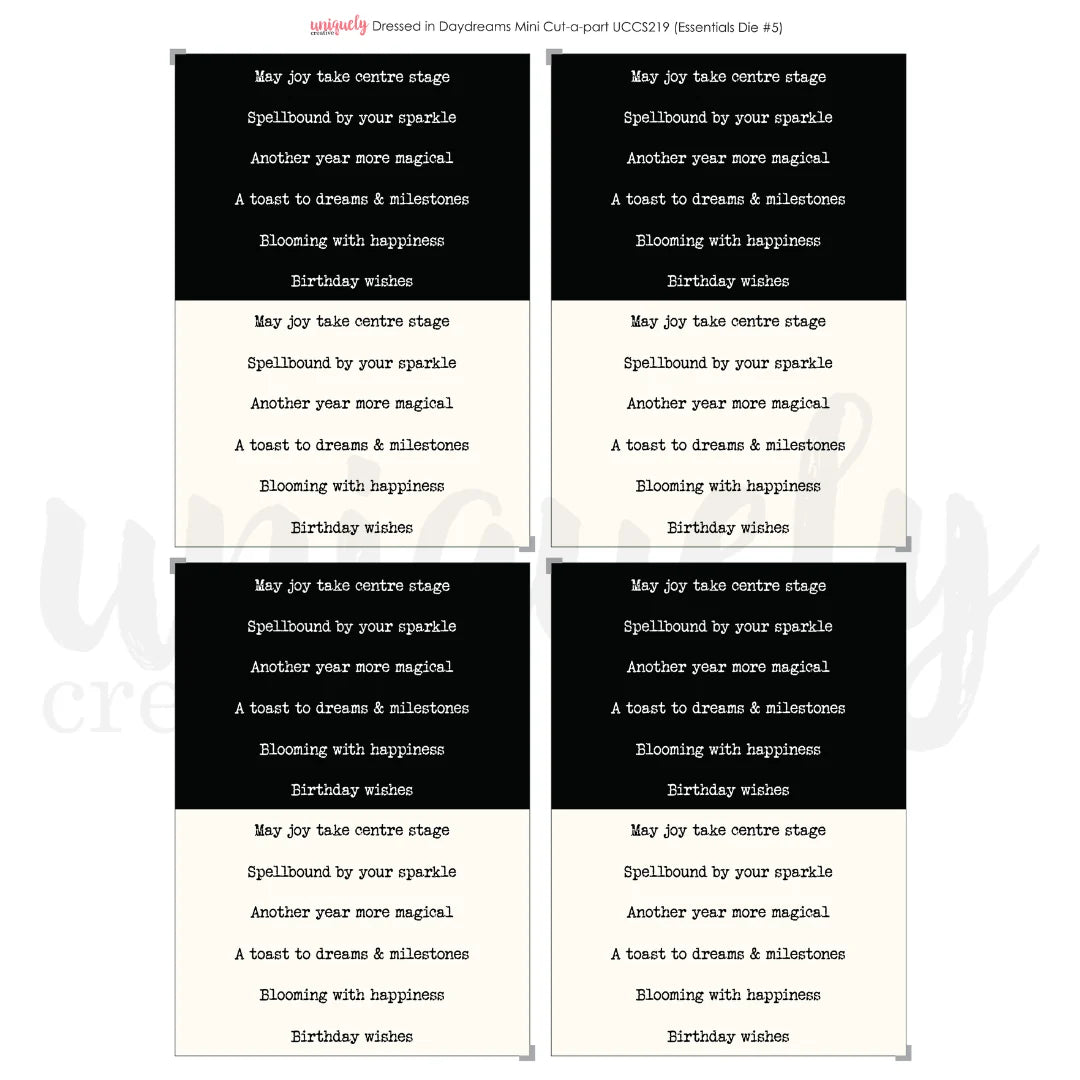 Dressed in Daydreams Mini Cut-a-Part Sheet