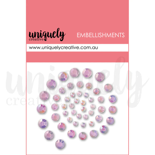 Lavender Adhesive Rhinestones